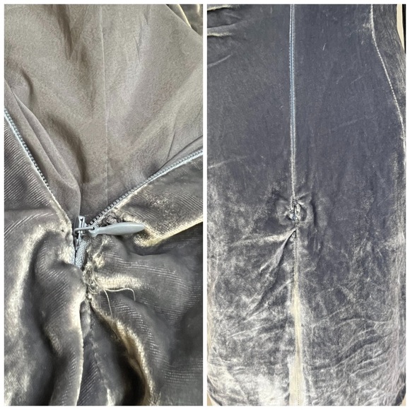 CINQ À SEPT Rebeka Gathered Velvet Mini Dress womens size 4 - Picture 9 of 11